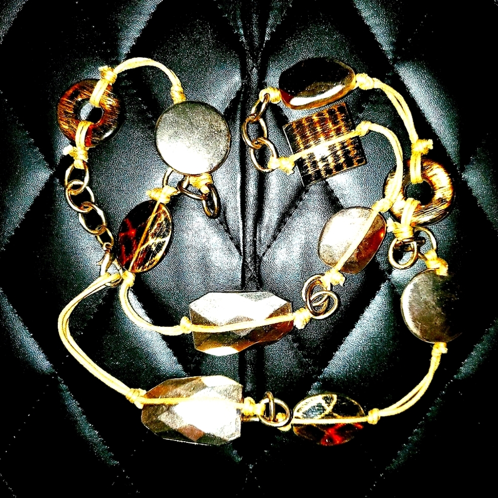 🤎Gorgous Gold & Brown Beaded Necklace🤎